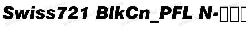 Swiss721 BlkCn_PFL N字体转换